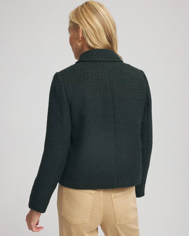 Tweed Cropped Jacket - image 3